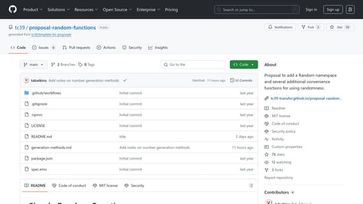 TC39 Proposal - Random Functions