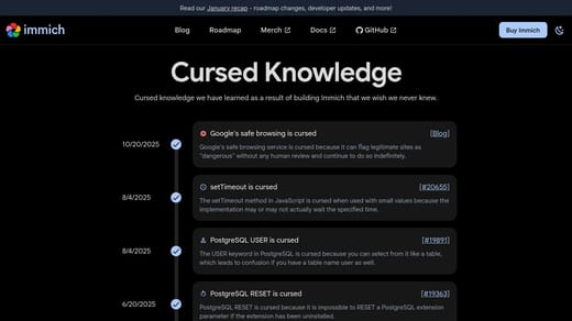 „Cursed Knowledge“ von Immich
